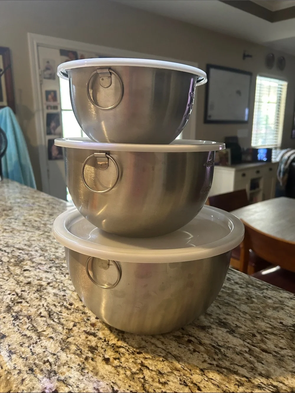 Stainless 3 Steel Mixing & Measuring Bowl Set with Lids